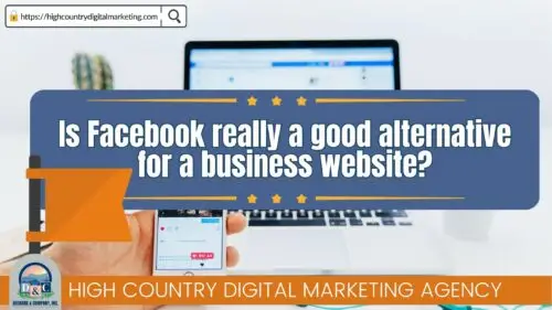 Is Facebook really a good alternative for a business website? Great article by Deckard & Company a High Marketing Digital Marketing Agency.